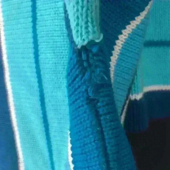 Lily Pulitzer blue stripe 100% cotton sweater xxs - Picture 4 of 4